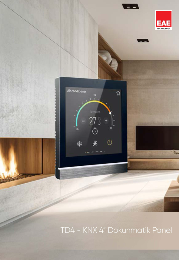 TD4 - KNX 4inch Dokunmatik Panel