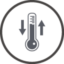 Eingebauter temperatursensor in schaltern