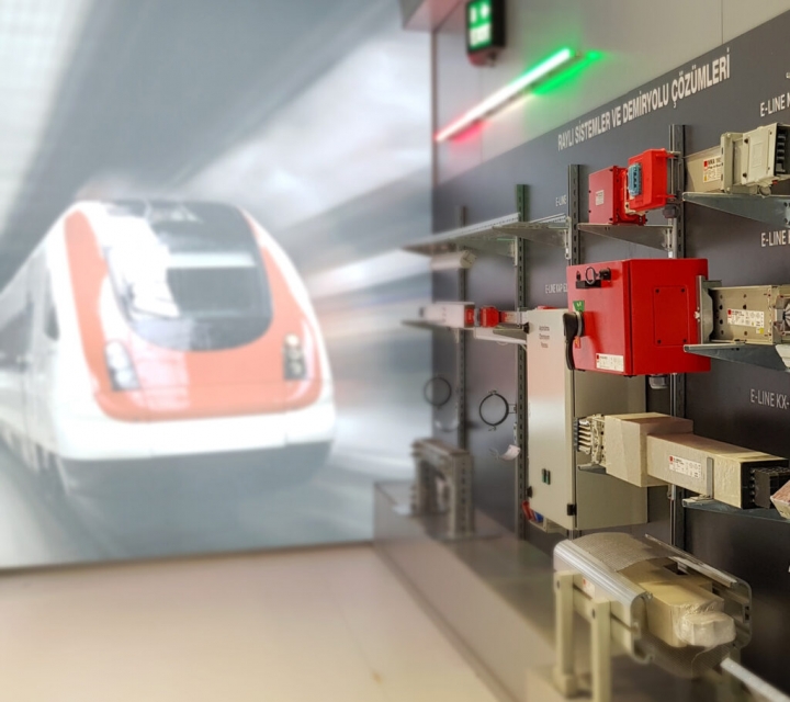 Abbiamo preso posto nella fiera Eurasia Rail Turkey.