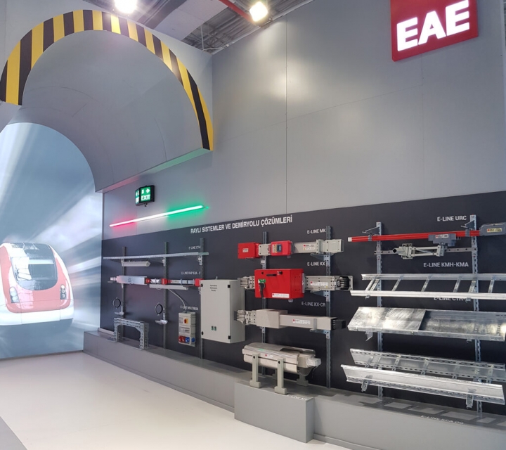 Abbiamo preso posto nella fiera Eurasia Rail Turkey.