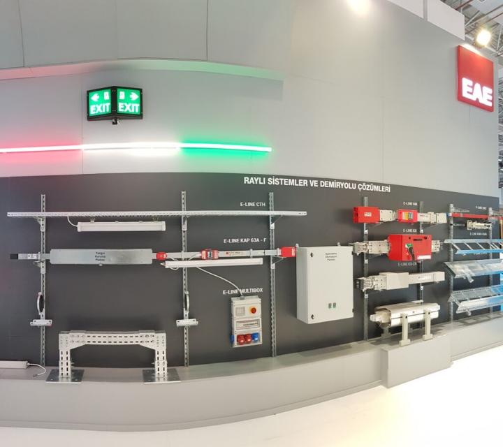 Abbiamo preso posto nella fiera Eurasia Rail Turkey.